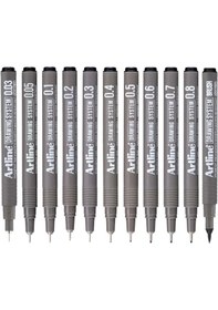 Resim Supertrend Drawing System Teknik Çizim Kalemi Seti 11'li 