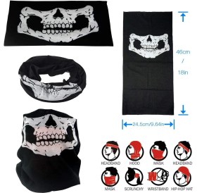Resim İlk El Grup Motorcu Boyunluk Baf Buff Bandana 25X48 cm Model 7 Tkç(Itd) 