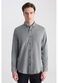 Resim Ds Damat Comfort Lacivert Armürlü Gömlek 5hc02ıg21265m Çok Renkli 