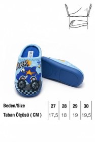 Resim GEZER Erkek Çocuk Kışlık Rahat Taban Ev Bahçe Gondol Terlik 