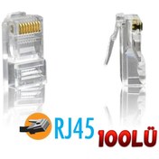 Resim Genel Markalar 100lü Paket Cat5-6 Jack Rj45 Konnektör 