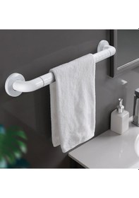 Resim Novahub Yaşlılar Banyo Güvenlik Tutamağı - 49cm Abs Paslanmaz Çelik Engelli Kolu 
