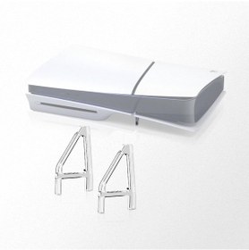 Resim Ps5 Slim Modeller İçin Şeffaf Renk Stand Ayakları 