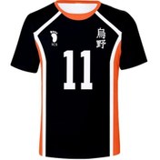 Resim Snapbuy Anime Haikyuu Hinata Shoyo Karasuno Erkek Tişört Voleybol Forması Kageyama Tobiomavierkek Mavi 