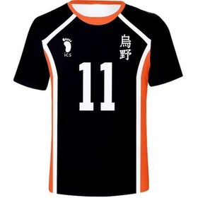 Resim Snapbuy Anime Haikyuu Hinata Shoyo Karasuno Erkek Tişört Voleybol Forması Kageyama Tobiomavierkek Mavi 