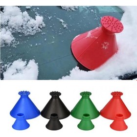 Resim Oto Araç Araba Kar Buz Kırıcı Kazıma Kazıyıcı Koni Ön Cam Temizle N11.742 