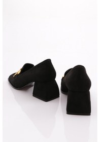 Resim Dgn 351 Kadin Onu Tokali Topuklu Ayakkabi 351-1748-R1680 Siyah 