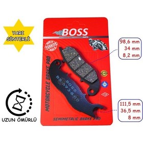 Resim Honda Ön Fren Disk Balatası Boss Sfa693 Fa465 Crf 250l 13-21 250 Rally 17-21 
