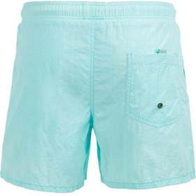 Resim Mint Su İtici Özellikli Naylon Kumaş Düz Renk Basic Erkek Plaj Deniz Şort Mayo - 540-mint 001 