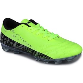 Resim Jump 28221 Neon Yeşil - Siyah Çim Halı Saha Krampon Futbol Ayakkabısı Yeşil - Siyah 
