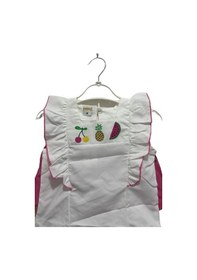 Resim Uğurböceğiçocuk 2'li Kız Bebek Takım Meyve Baskılı Omuz Güpürlü 4069 001 