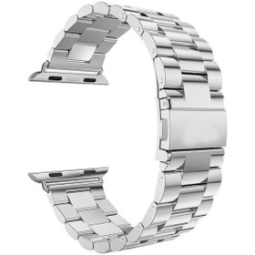 Resim Microsonic Apple Watch Series 4 40mm Metal Stainless Steel Kordon Gümüş 