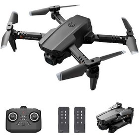 Resim Samdoo Ls-xt6 Çift Pil Gelişmiş Uçuşlu Katlanabilir Mini Kumandalı Drone: Yüksek Sabitlik, 12 Dakika Uçuş Süresi, Otomatik Kalkış/iniş, Siyah 