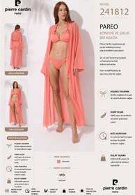 Resim Pierre Cardin Belden Bağlamalı Uzun Kimono Pareo 231812 