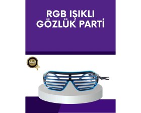 Resim İntora LED Işıklı Parti Gözlüğü Renkli Eğlence Aksesuarı 