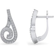 Resim 0.24 Karat Pırlanta Tasarım Küpe 