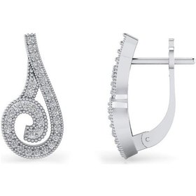 Resim 0.24 Karat Pırlanta Tasarım Küpe 