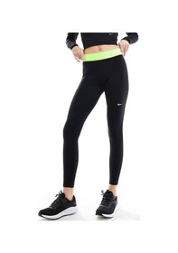 Resim Nike Pro 365 Dri Fit Training Mid Rise Full Length Tight Fit Green Toparlayıcı Tayt Siyah-neon 