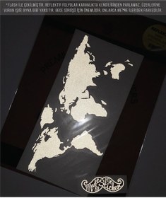 Resim Cse18 Reflektif Basitlestirilmis Dunya Haritası 