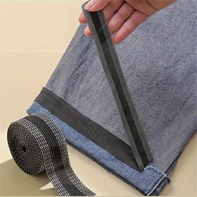 Resim Pantolonlar için Ütüyle Takılan Hem Bantı - 100.0cm Uzunluk, Su Geçirmez Olmayan, Kolay Uygulama, Dikiş Gerektirmez - Beyaz, Siyah, Gri, Mavi, Kahve Renklerinde Mevcuttur 
