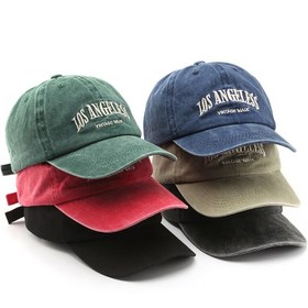 Resim Vintage Esintili Los Angeles Nakışlı Beyzbol Şapkası - Ultra-Yumuşak, Ayarlanabilir Snapback, Erkekler & Kadınlar için Günlük Şapka, Gri, Beyzbol Şapkası 