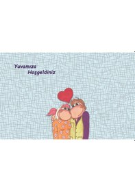 Resim Mutlu Yuvamız Kapı Önü Paspas Lovebug-t 