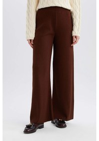 Resim DeFacto Relax Fit Triko Pantolon Geniş Bol Paça Basic Düz Esnek Belli E2940AX24WNBN320 