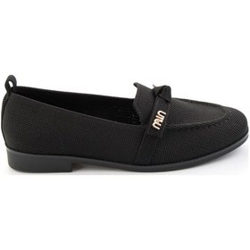 Resim Siyah Kadın Loafer Ayakkabı K01327025182 Siyah 