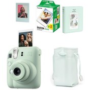 Resim Fujifilm Instax Mini 12 Fotoğraf Makinesi-20li Film-Büzgülü Kılıf-64lü Albüm ve Mıknatıslı Çerçeve Seti 1 