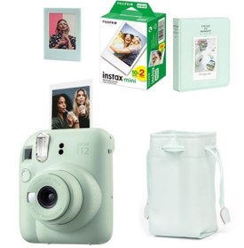 Resim Fujifilm Instax Mini 12 Fotoğraf Makinesi-20li Film-Büzgülü Kılıf-64lü Albüm ve Mıknatıslı Çerçeve Seti 1 