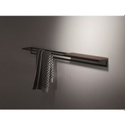 Resim Havluluk Metal Banyo Havlu Askılığı Duvara Monte Siyah 