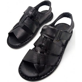Resim Magic Shoes Hakiki Deri Ortopedik Erkek Sandalet 001 