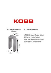 Resim Mey İthalat Kobb Kbz9016 16 Mm 2500 Adet U Zımba Teli 
