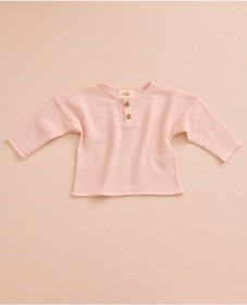 Resim Lollie Baby&Kids Müslin Oversize Gömlek Bebek & Çocuk %100 Pamuk - Pudra 
