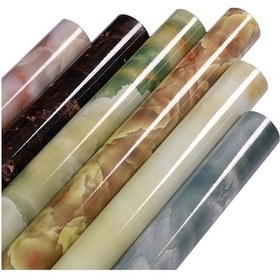 Resim Tongxida 215421210w 5m Mavi Desen Parlak Boya Mobilya Tadilatı Kendinden Yapışkanlı Duvar Kağıdı Dolap Su Geçirmez Film Çatlak 