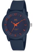 Resim Q&Q Unisex Lacivert 10 Atm Su Geçirmez Silikon Kordonlu Kol Saati 