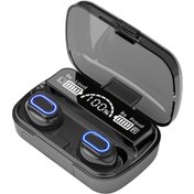 Resim Teltree Siyah M1 Tws Kablosuz Kulaklık: Bluetooth 5.1, Uzun Mesafe Aktarım, Uv Boya, Lüx Büyük Ekran Ve Radya Kiremit Solunum Lambası 