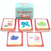 Resim Yuka Kids Ses Kartları - 56 Kart - Özel Eğitim Yukakids Işitsel Algı Taklit Kartları 