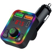 Resim Concord C618 Rgb Işıklı PD 18 + QC 3.1A Şarj Oynar Başlıklı Bluetooth 5.1V Fm Transmitter 