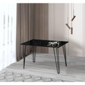Resim Demontepark 60 x 100 cm Masa Mutfak Masası Yemek Masası Çalışma Masası Siyah 