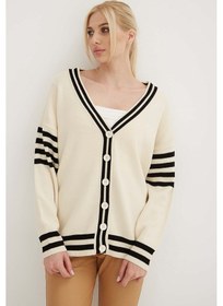 Resim Fashion Friends Bayan Hırka 24k0511k1 Ekru Ekru 