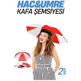Resim Mey İthalat Hac Umre Kafa Şemsiyesi Güneş Koruma Şemsiyesi 2 Adet 721726 Acı Kahverengi 