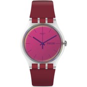 Resim Swatch Unisex Bordo Kol Saati Suok717 