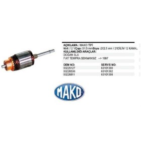 Resim Mako KOLLEKTÖR SEKMANSIZ FIAT DOĞAN ŞAHİN KARTAL TEMPRA TIPO UNO PALIO SIENA WEEKEND 1.4 83225127 