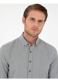 Resim Pierre Cardin Desenli Erkek Gömlek - Haki 50297998-VR027 