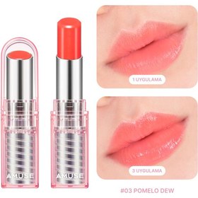 Resim Amuse - Dew Balm (Hafif Renk Veren Vegan Kolajenli Besleyici Dudak Balmı) 3.2g 