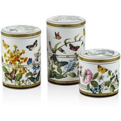 Resim Lamedore 1BSF-1902MG Muse Garden 3'lü Kavanoz Seti 16cm-13,8cm-10cm 