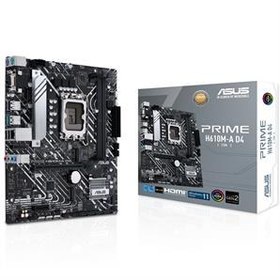 Resim ASUS PRIME H610M-A D4-CSM INTEL H610 LGA1700 DDR4 3200 DP HDMI VGA ÇİFT M2 USB3.2 AURA RGB MATX ÜCRETSİZ UZAKTAN YÖNETİM YAZILIMI ASUS 5X PROTECTION III 