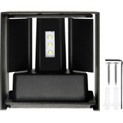 Resim Skycity Alüminyum Ip65 Su Geçirmez Led Bahçe Koridor Duvar Lambası - 6 Ledli Aydınlatma Açısı Ayarlanabilir, Hızlı Isıtma, İç/iç Dış Kullanım Beyaz 