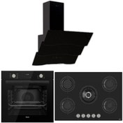 Resim Ferre Flowart Seri̇si̇ Mega Ankastre Set (qms63cs/rs035/d023) 